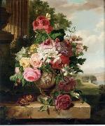 Floral, beautiful classical still life of flowers.137 unknow artist